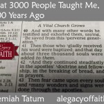 what 3000 taught me